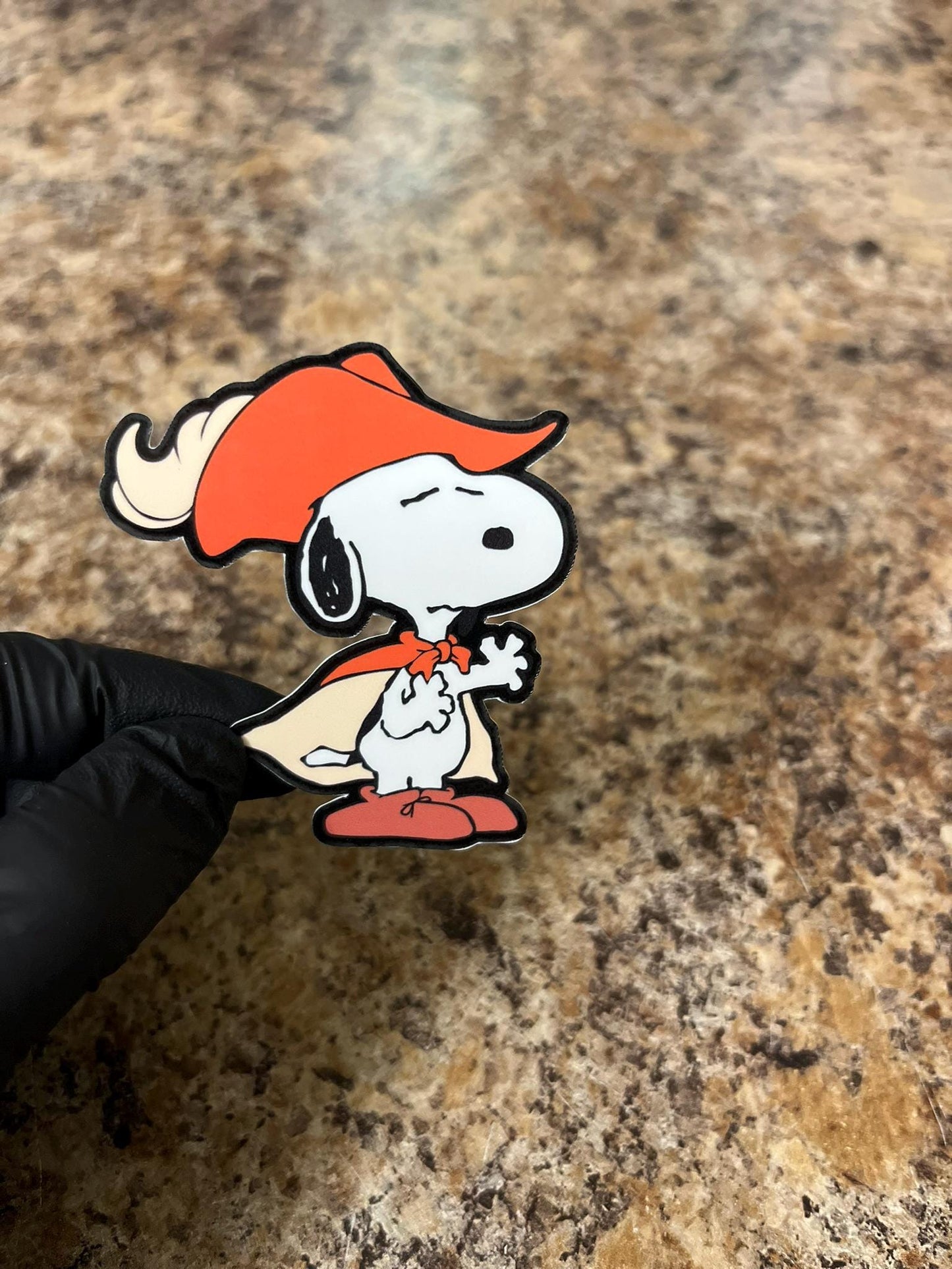 Shakespearean Snoopy Sticker | Thespian Beagle Bard Art | Dramatic Theater Dog Decal | 2.5"x2.25"