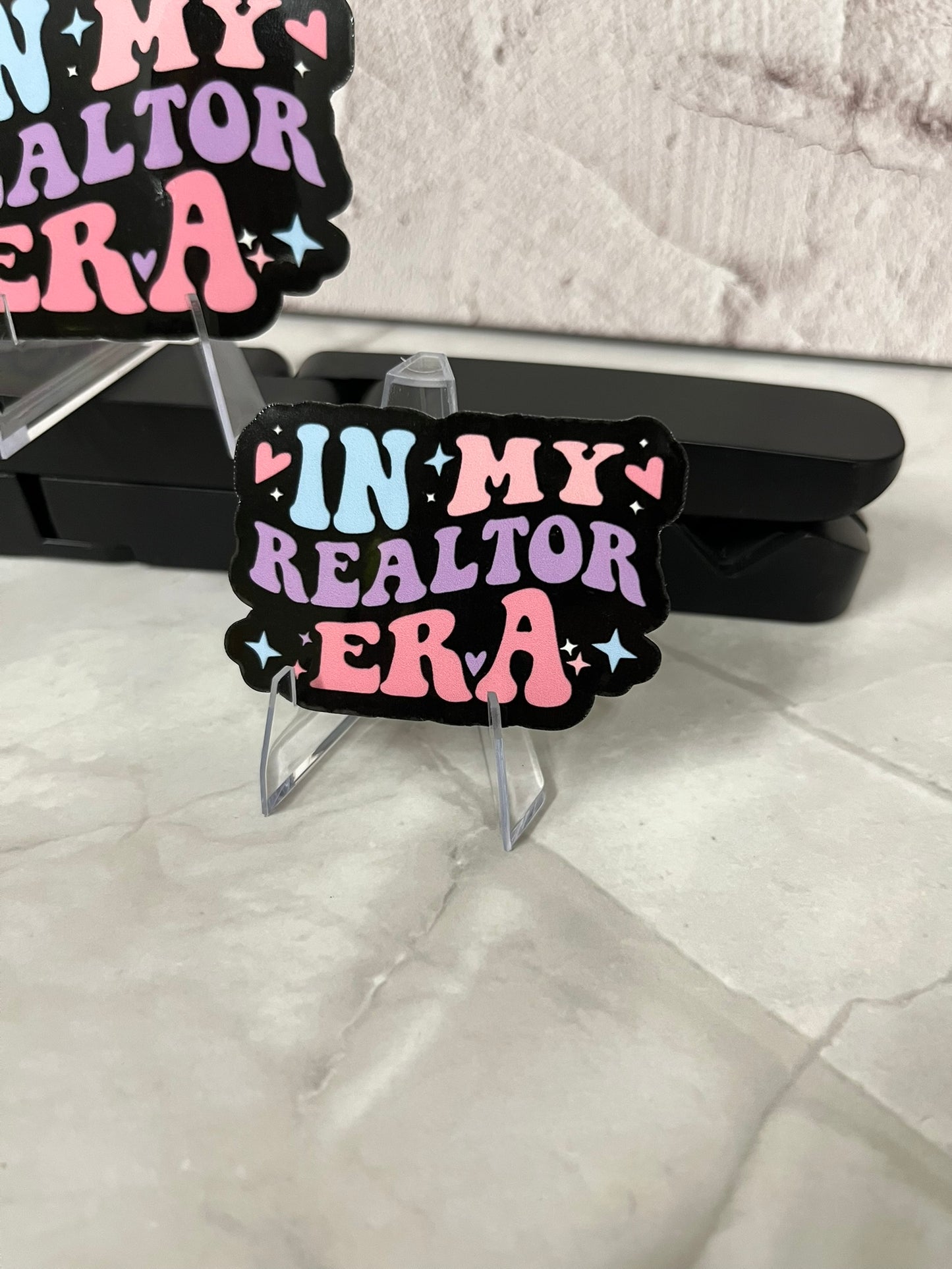 In My Realtor Era Waterproof Sticker | Real Estate Vinyl | 2 Size Options | Laptop Yeti Stanley Cooler+