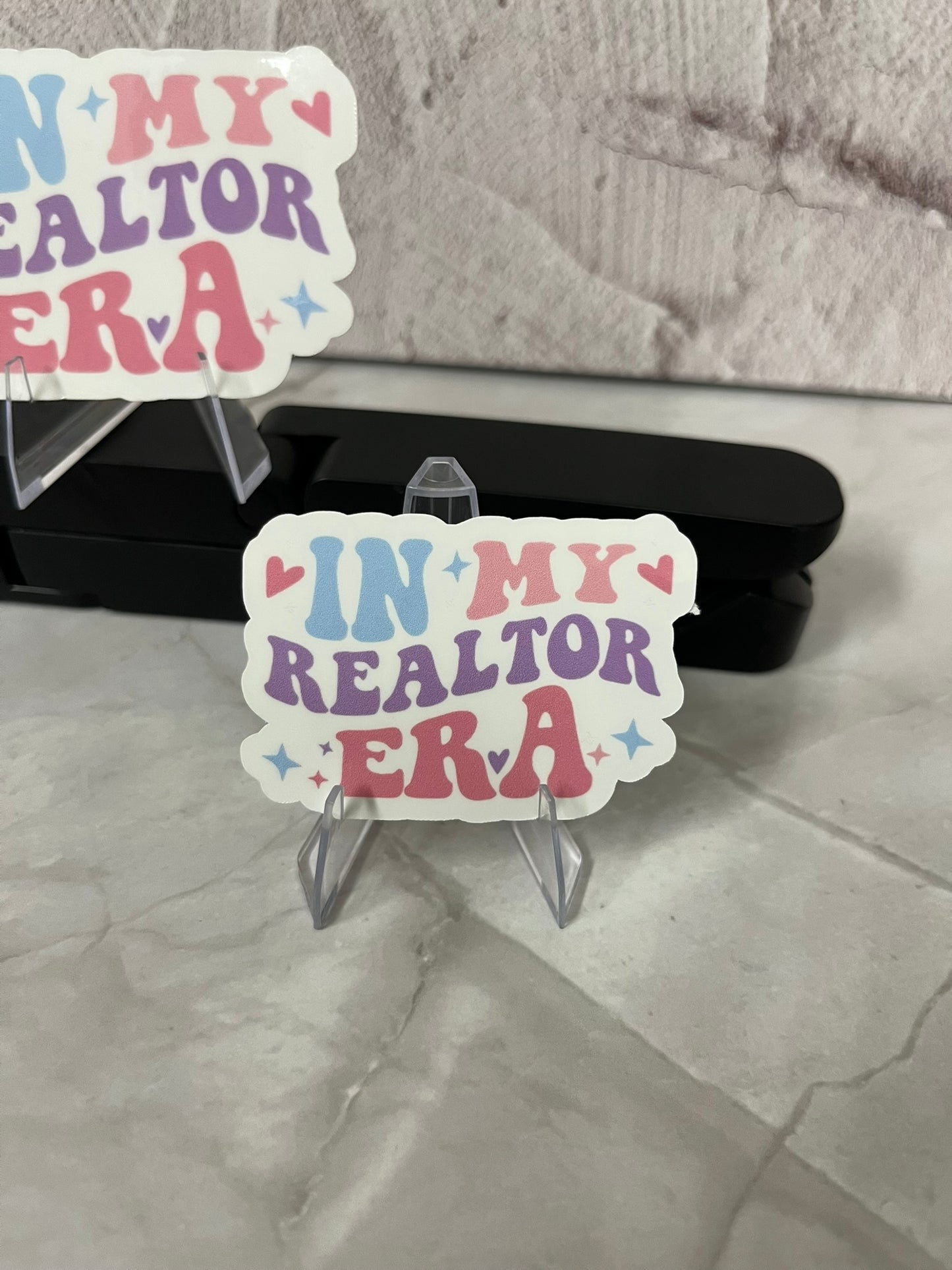 In My Realtor Era Waterproof Sticker | Real Estate Vinyl | 2 Size Options | Laptop Yeti Stanley Cooler+