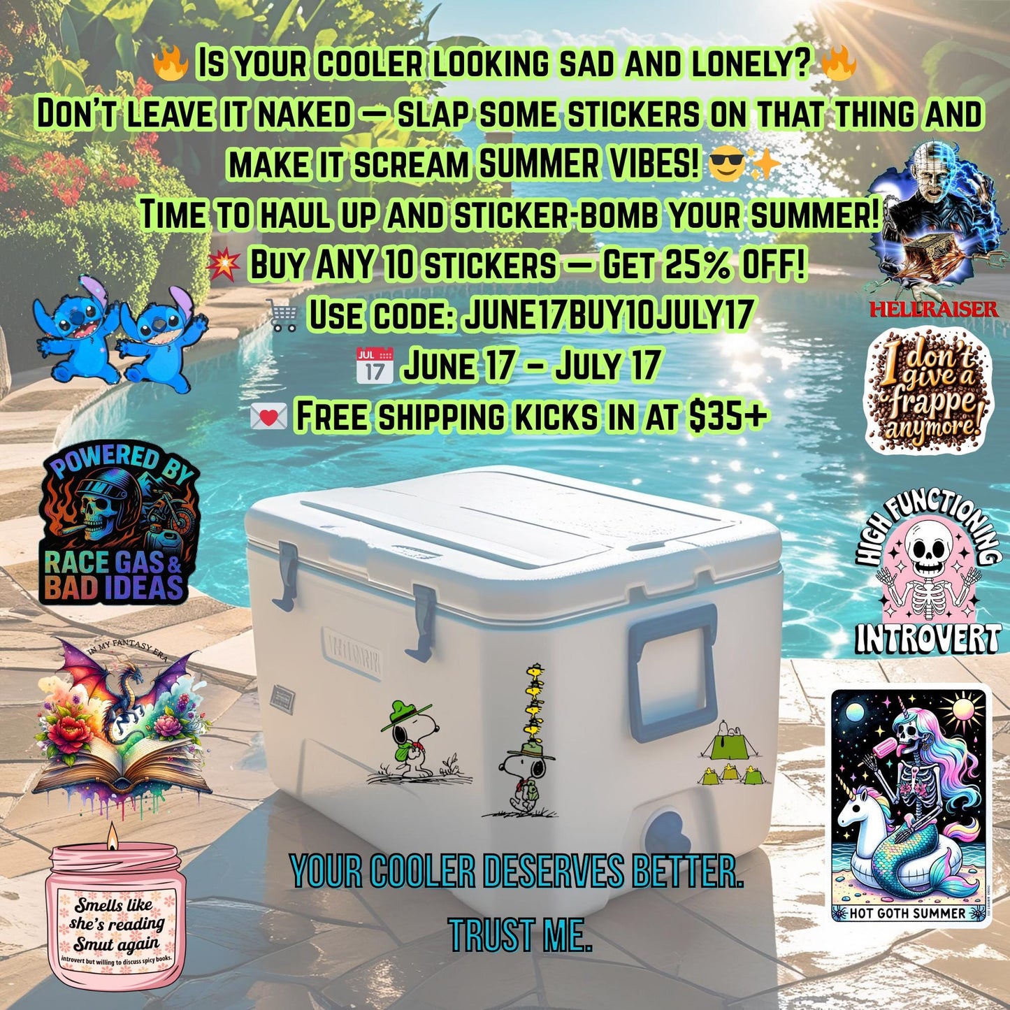Sadness Inside Out Waterproof Vinyl Sticker Pixar Laptop Sticker Planner Water Bottle Gift Blue Emotion Sticker for Mental Health Vibes