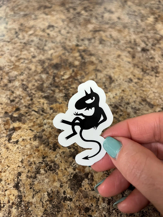 Luci Disenchantment Demon Sticker 2.25"x1.5" – Mischievous Hellspawn Vinyl for Chaos Gremlins and Cartoon Lovers