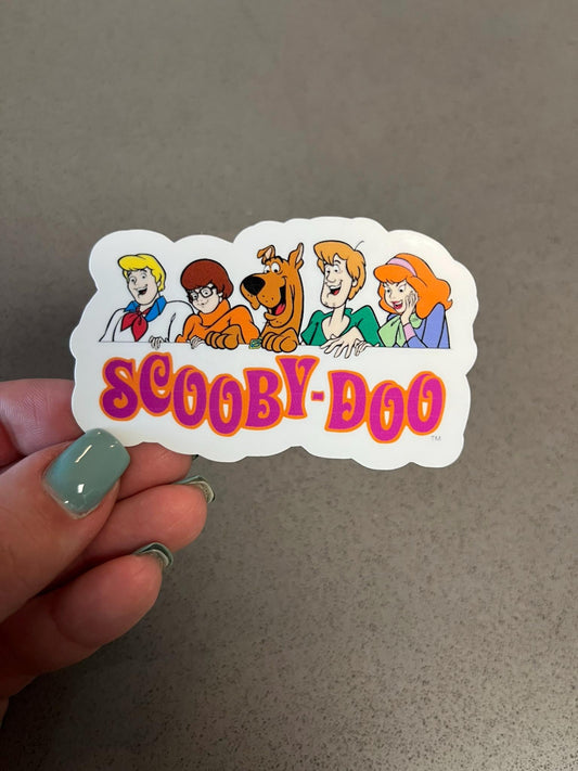 Scooby-Doo Sticker Retro Cartoon Friends Waterproof Vinyl Sticker for Stanley Yeti Laptop Water Bottle Scooby Doo